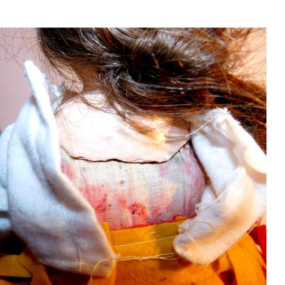 12" 30's Vintage Very Old Very Cool! Puss N Boots Primitive Doll - Picture 9 of 11